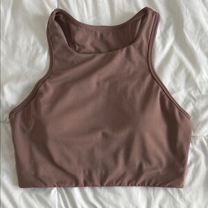 PARAGON Mauve Racerback Performance Crop Top